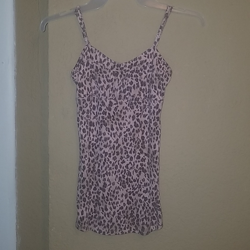 FREE PEOPLE Leopard Cheetah Animal Cami XS